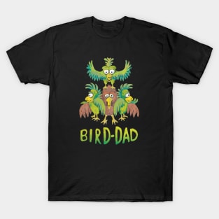 Bird-Dad Bird Lover Design T-Shirt